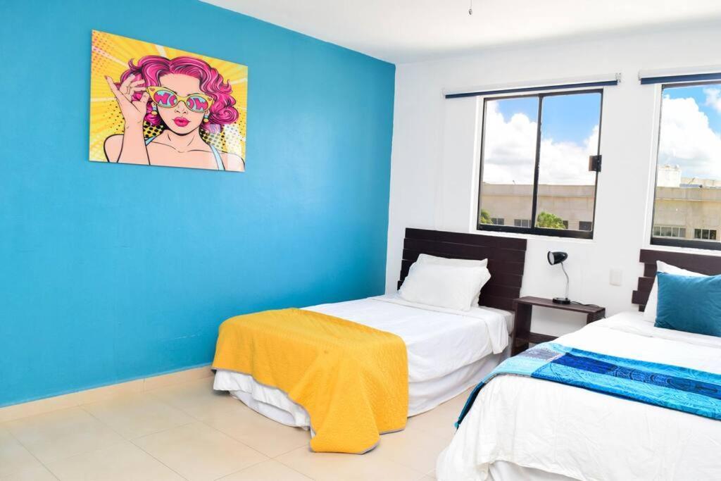 Ocean View Apartment, Best Beach Area, 3 Bedrooms 칸쿤 외부 사진
